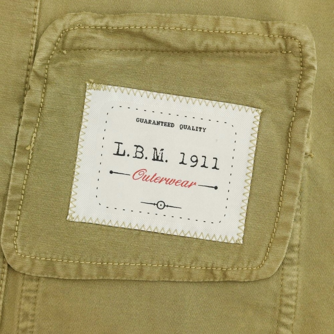 【新品】エルビーエム1911 L.B.M.1911 ストレッチコットン ワーク ベスト オリーブ【サイズ48】【メンズ】