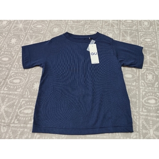 ジーユー(GU)の新品未使用◎　130　GU　Tシャツ　紺色(Tシャツ/カットソー)