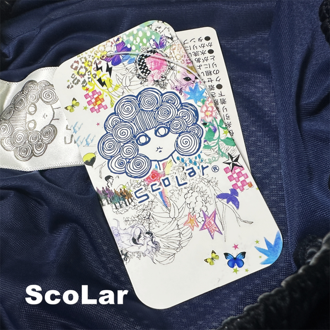 ScoLar(スカラー)の【ScoLar】スカラー メッシュ切替 ロングスカート タグ付未使用 レディースのスカート(ロングスカート)の商品写真