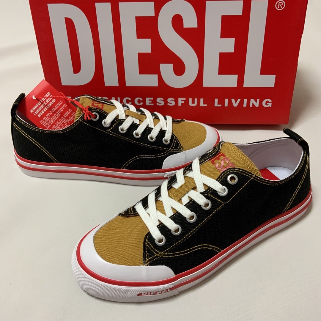 DIESEL(ディーゼル)の洗練されたデザイン　DIESEL　S-Athos Low　チャイティー　25.5 メンズの靴/シューズ(スニーカー)の商品写真