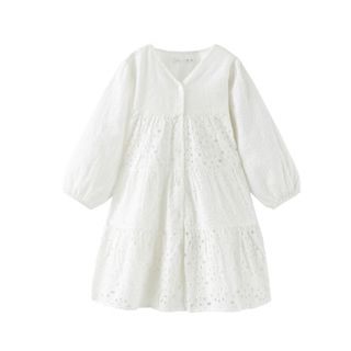 ザラキッズ(ZARA KIDS)のザラ　キッズ　エンブロイダリーワンピース　140(ワンピース)