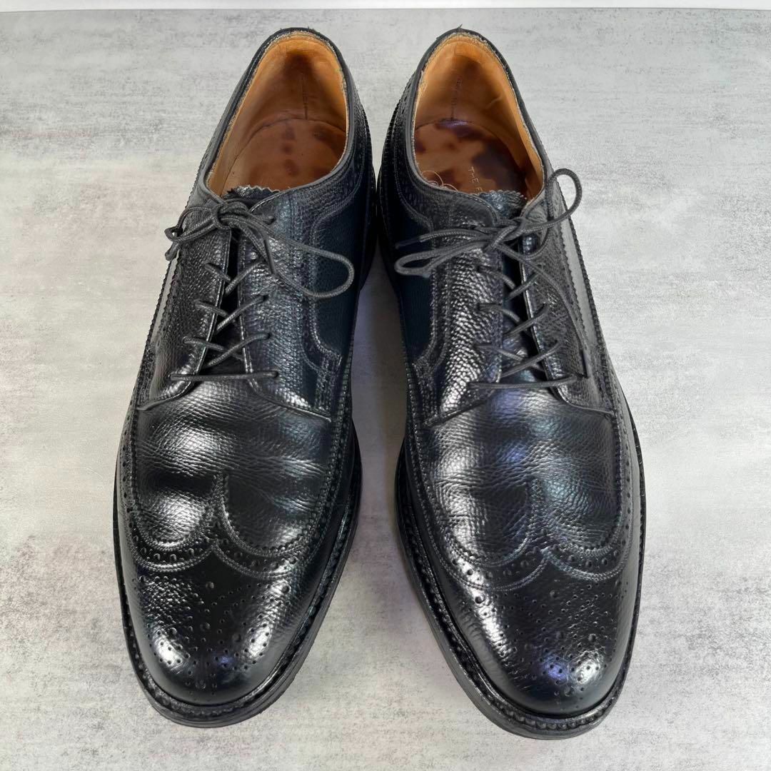 【70s】フローシャイム　インペリアル　革靴　ケンムール　ウィングチップ　黒