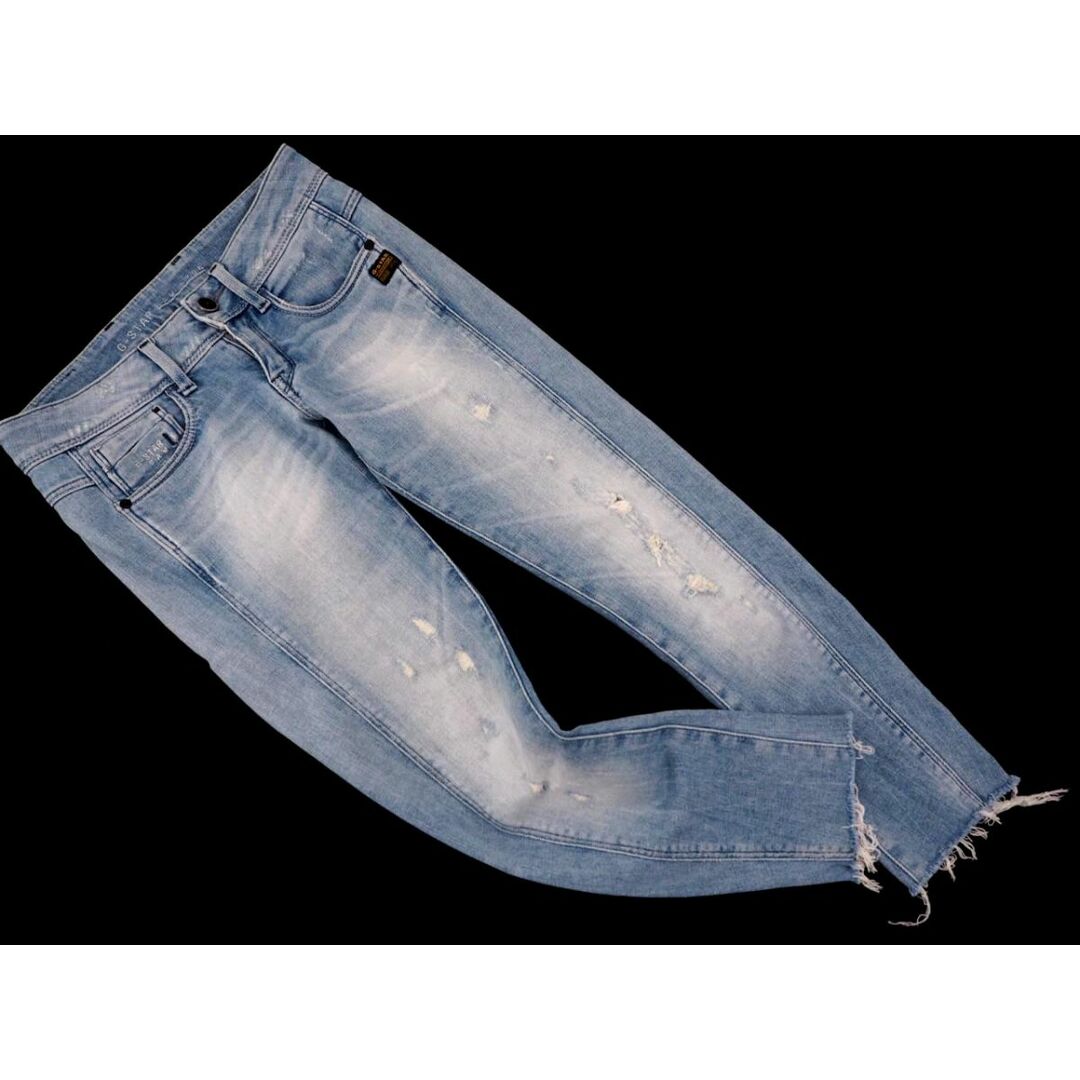 G-STAR RAW - ジースターロゥ ダメージ加工 テーパード デニムパンツ