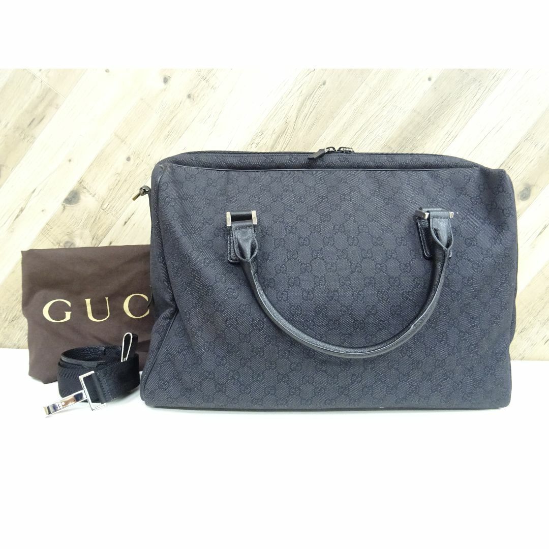 Gucci - M渋018 / GUCCI GG ボストン ショルダーバッグ キャンバス