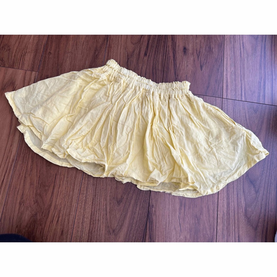 petit main(プティマイン)のpetit main プティマイン　黄色スカート キッズ/ベビー/マタニティのキッズ服女の子用(90cm~)(スカート)の商品写真