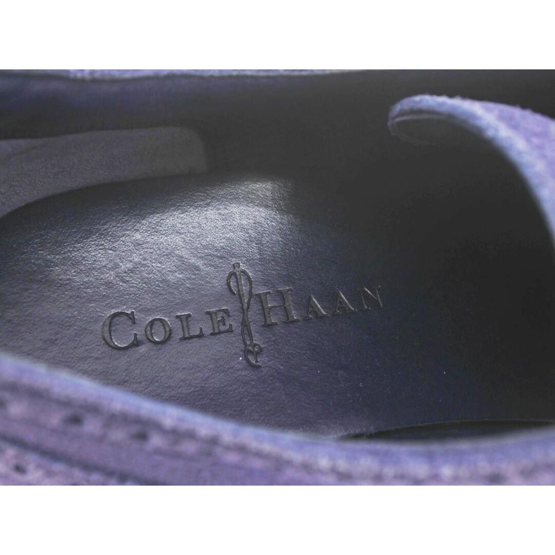 COLE HAAN コールハーン C11096 ルナグランド ウイングチップ スウェード シューズ size7(24.5cm)/紺 ■■ メンズ 8