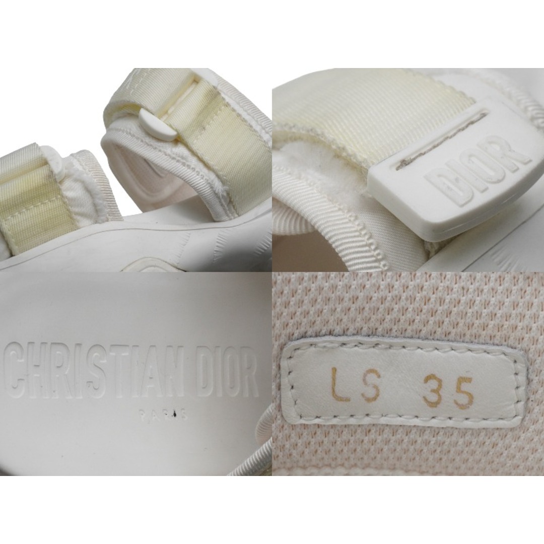 Christian Dior クリスチャンディオール レディース サンダル ホワイト サイズLS35 イタリア製 美品 中古 51932