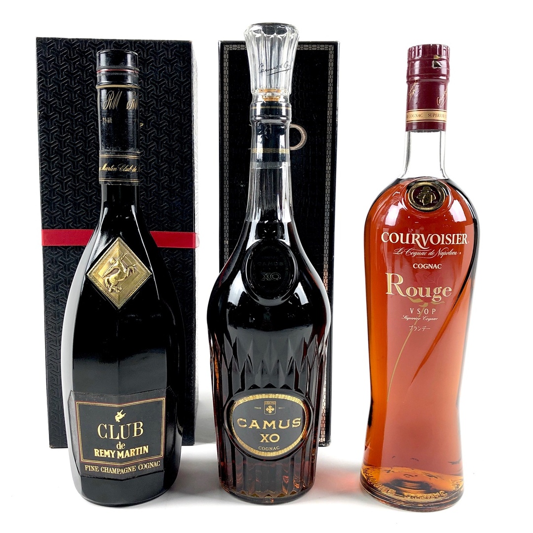 3本 REMY MARTIN CAMUS COURVOISIER コニャック 700ml-