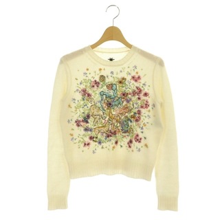 クリスチャンディオール(Christian Dior)のクリスチャンディオール カシミヤ 刺繍 ニット セーター 長袖 I38(ニット/セーター)