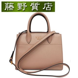 プラダ(PRADA)の （美品）プラダ PRADA 2way ハンドバック ショルダー サフィアーノレザー ベージュ × ボルドー 1BA050 8142(その他)