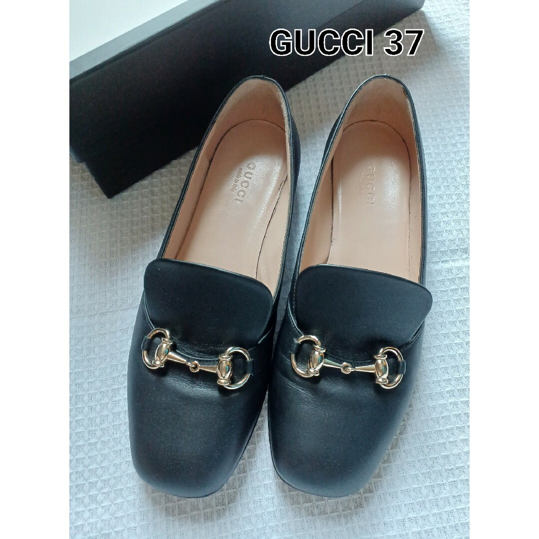 GUCCI ホースビットパンプス/ローファー37-