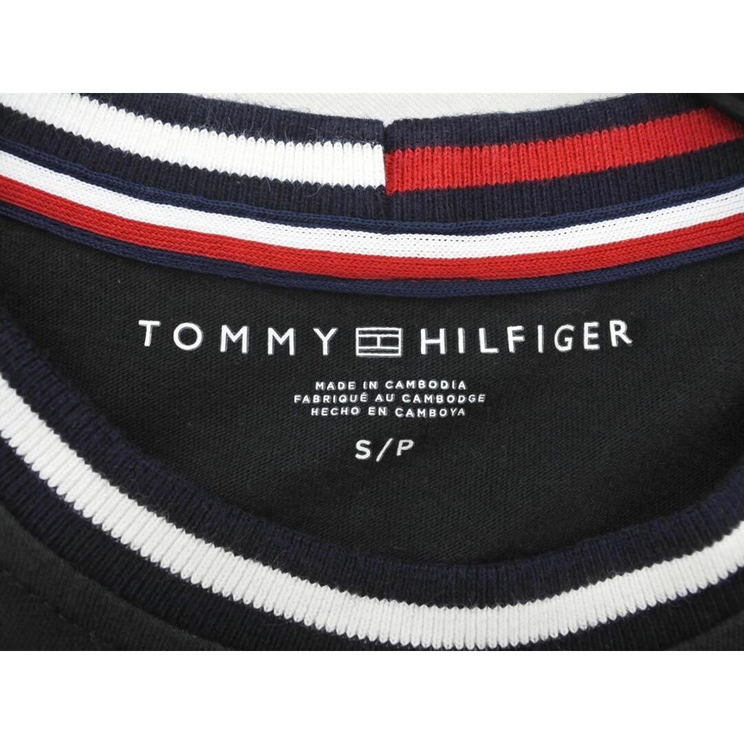 TOMMY HILFIGER(トミーヒルフィガー)のトミーヒルフィガー ロゴ プリント Tシャツ sizeS/黒 ■◆ メンズ メンズのトップス(Tシャツ/カットソー(半袖/袖なし))の商品写真