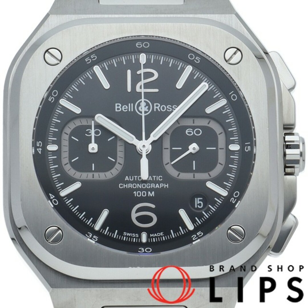 Bell & Ross BR05 BLACK STEEL ブラック スティール クロノグラフ  BR05C-BL-ST/SST 箱 保証書 SS メンズ時計 ブラック 仕上げ済 美品