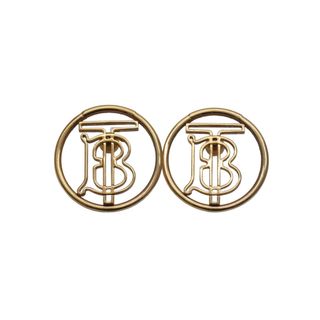 BURBERRY バーバリー TB モノグラム ロゴ ピアス ゴールド 8g