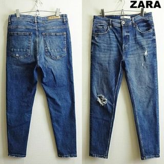 ザラ(ZARA)のZARA　アンクルスーパースキニーデニム　W78cm　強ストレッチ　ハイウエスト(デニム/ジーンズ)