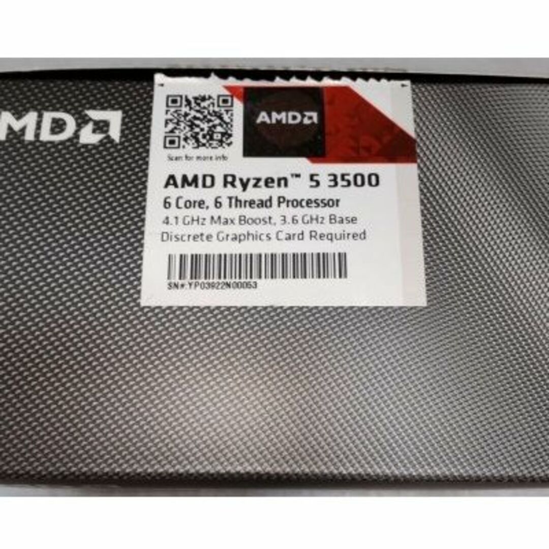 中古保証付 AMD Ryzen5 3500 6コアCPUの通販 by パソコンショップ いん ...