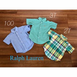 ラルフローレン(Ralph Lauren)のラルフローレン　ボタンシャツ　3枚セット　2T 3T 100㎝(ブラウス)