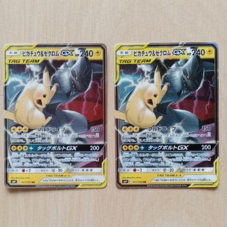 ポケモン(ポケモン)のポケモンカード　ピカチュウ&ゼクロムGX gx タッグチーム　タッグ　ポケモン(その他)