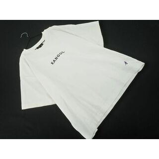 カンゴール(KANGOL)のKANGOL カンゴール ロゴ 刺繍 半袖 Tシャツ sizeF/白 ■◆ レディース(Tシャツ(半袖/袖なし))