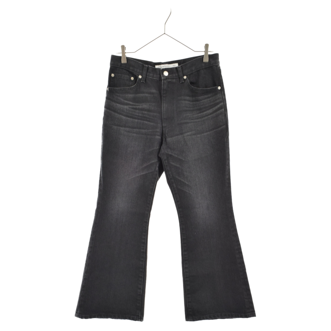 JOHN LAWRENCE SULLIVAN ジョンローレンスサリバン WASHED DENIM FLARED PANTS ウォッシュ フレアブーツカット デニムパンツ 2A028-0320-18 ブラック