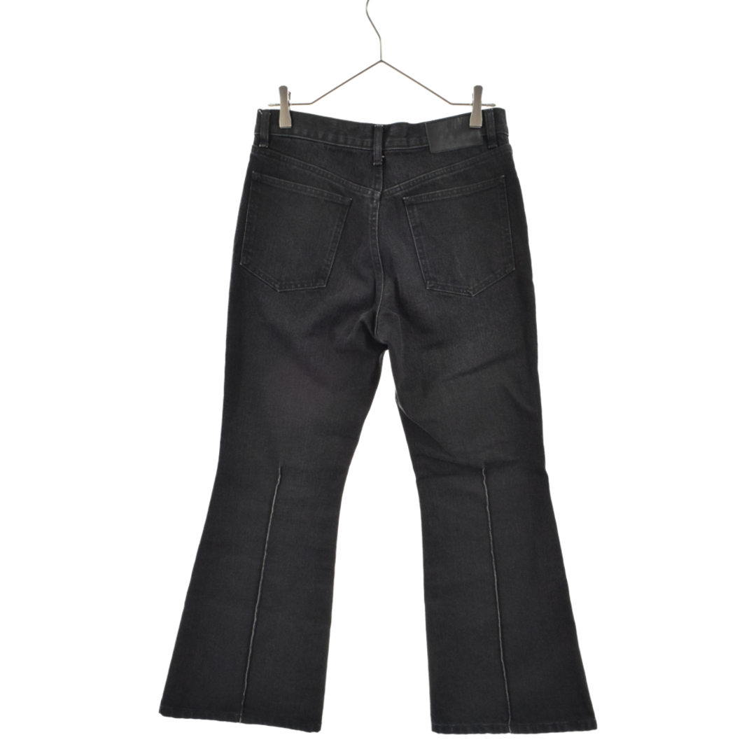 JOHN LAWRENCE SULLIVAN(ジョンローレンスサリバン)のJOHN LAWRENCE SULLIVAN ジョンローレンスサリバン WASHED DENIM FLARED PANTS ウォッシュ フレアブーツカット デニムパンツ 2A028-0320-18 ブラック メンズのパンツ(デニム/ジーンズ)の商品写真