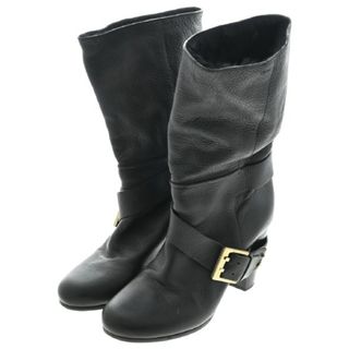 クロエ(Chloe)のChloe クロエ ブーツ 39(25.5cm位) 黒 【古着】【中古】(ブーツ)