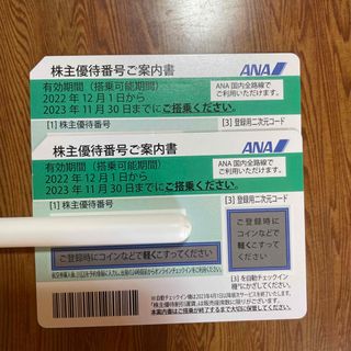 エーエヌエー(ゼンニッポンクウユ)(ANA(全日本空輸))の週末値引き中！ANA株主優待券 2枚セット【有効期間2023年11月30日まで】(その他)