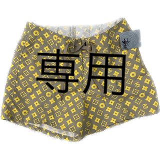 ステューシー(STUSSY)の【STUSSY】90s old stussy モノグラム柄 ショートパンツ 5(ショートパンツ)