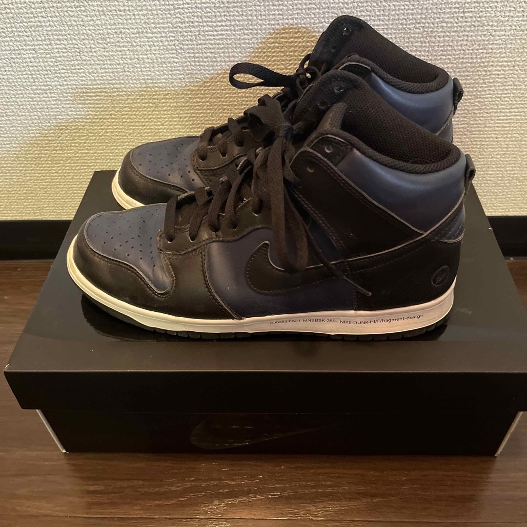 NIKE(ナイキ)の【引越しのため最終価格】 NIKE DUNK HI / F 26  フラグメント メンズの靴/シューズ(スニーカー)の商品写真