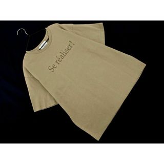 オペーク(OPAQUE)のオペーク ロゴ Tシャツ sizeM/カーキ ■◆ レディース(Tシャツ(半袖/袖なし))