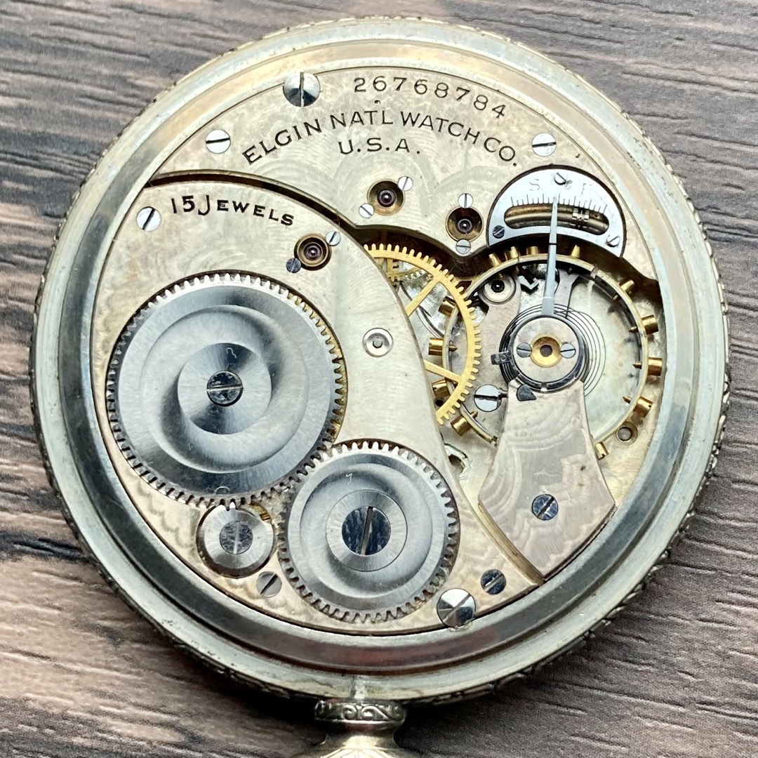 ELGIN - 【動作品】エルジン ELGIN アンティーク 懐中時計 手巻き