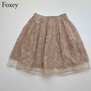 FOXEY  2019年上品ウールブレンドスカート 40 極美品　Rene