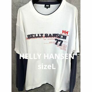 ヘリーハンセン(HELLY HANSEN)のHELLY HANSEN 長袖シャツ　sizeL(Tシャツ/カットソー(半袖/袖なし))