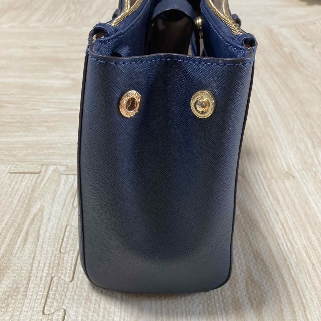 Michael Kors(マイケルコース)の【美品】マイケルコース　ハンドバッグ　ネイビー レディースのバッグ(ハンドバッグ)の商品写真