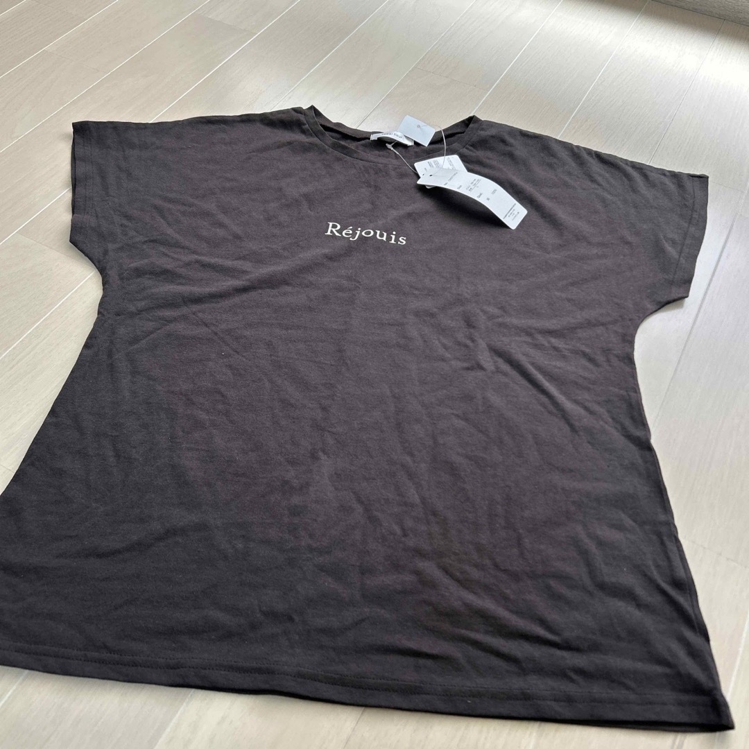 しまむら(シマムラ)のしまむら　文字プリントTシャツ　L レディースのトップス(Tシャツ(半袖/袖なし))の商品写真