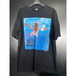 激レア NIRVANA NEVER MIND Tシャツ　ブラック USA製　XL(Tシャツ/カットソー(半袖/袖なし))