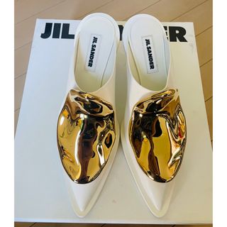 Jil Sander - JIL SANDERジルサンダー 37 新品 ホワイト サンダル