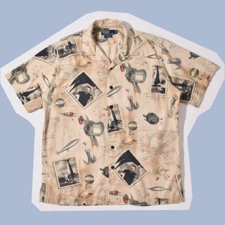 POLO RALPH LAUREN - 90s Polo Ralph Lauren Shirt VINTAGE CAMPの通販