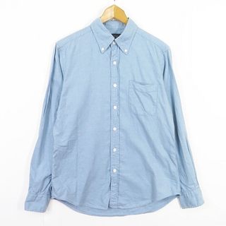 ユナイテッドアローズグリーンレーベルリラクシング(UNITED ARROWS green label relaxing)のユナイテッドアローズ GLR ボタンダウン 長袖 シャツ S ライトブルー(シャツ)