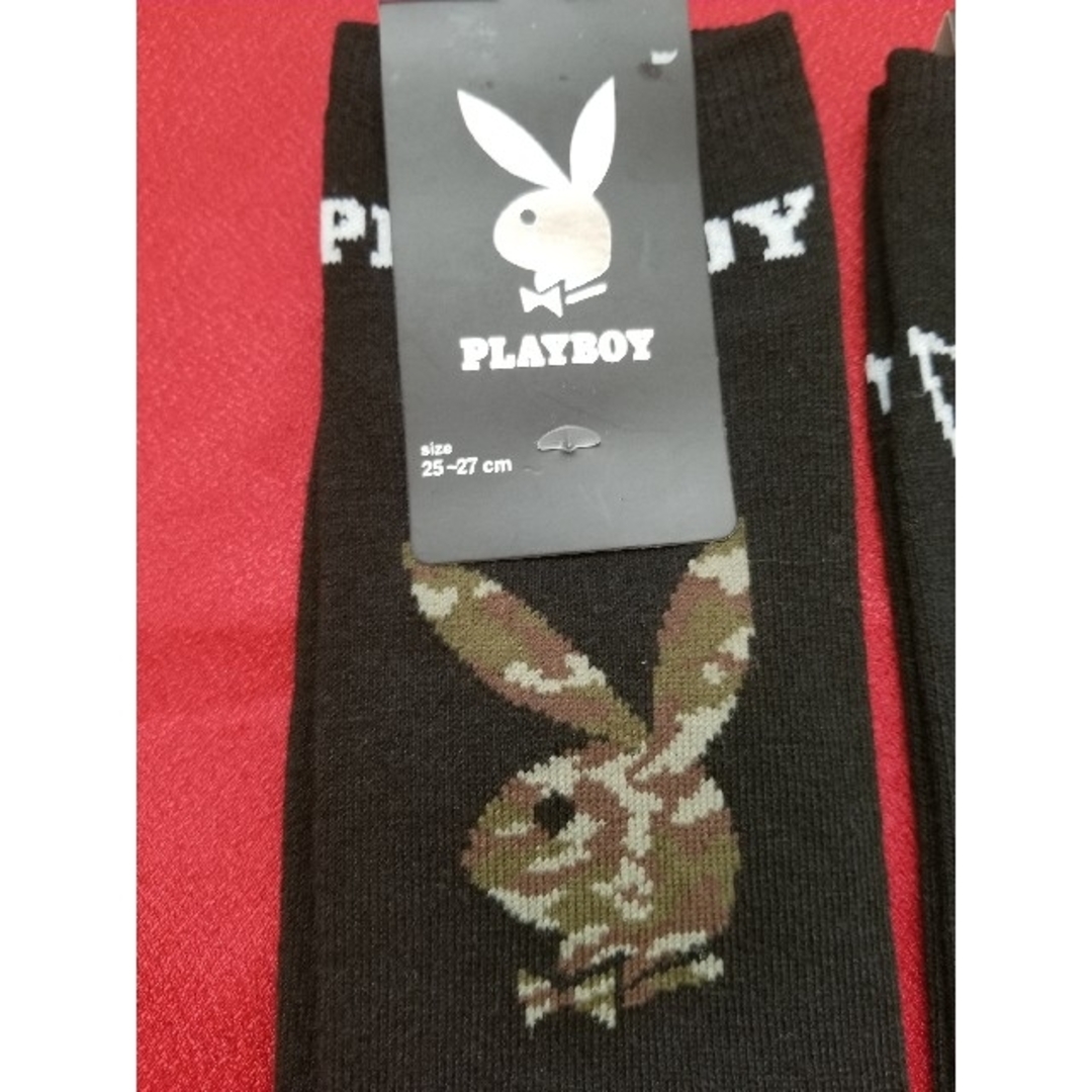 PLAYBOY(プレイボーイ)の【新品】3足セット PLAYBOY メンズ 靴下 25cm 26cm 27cm メンズのレッグウェア(ソックス)の商品写真