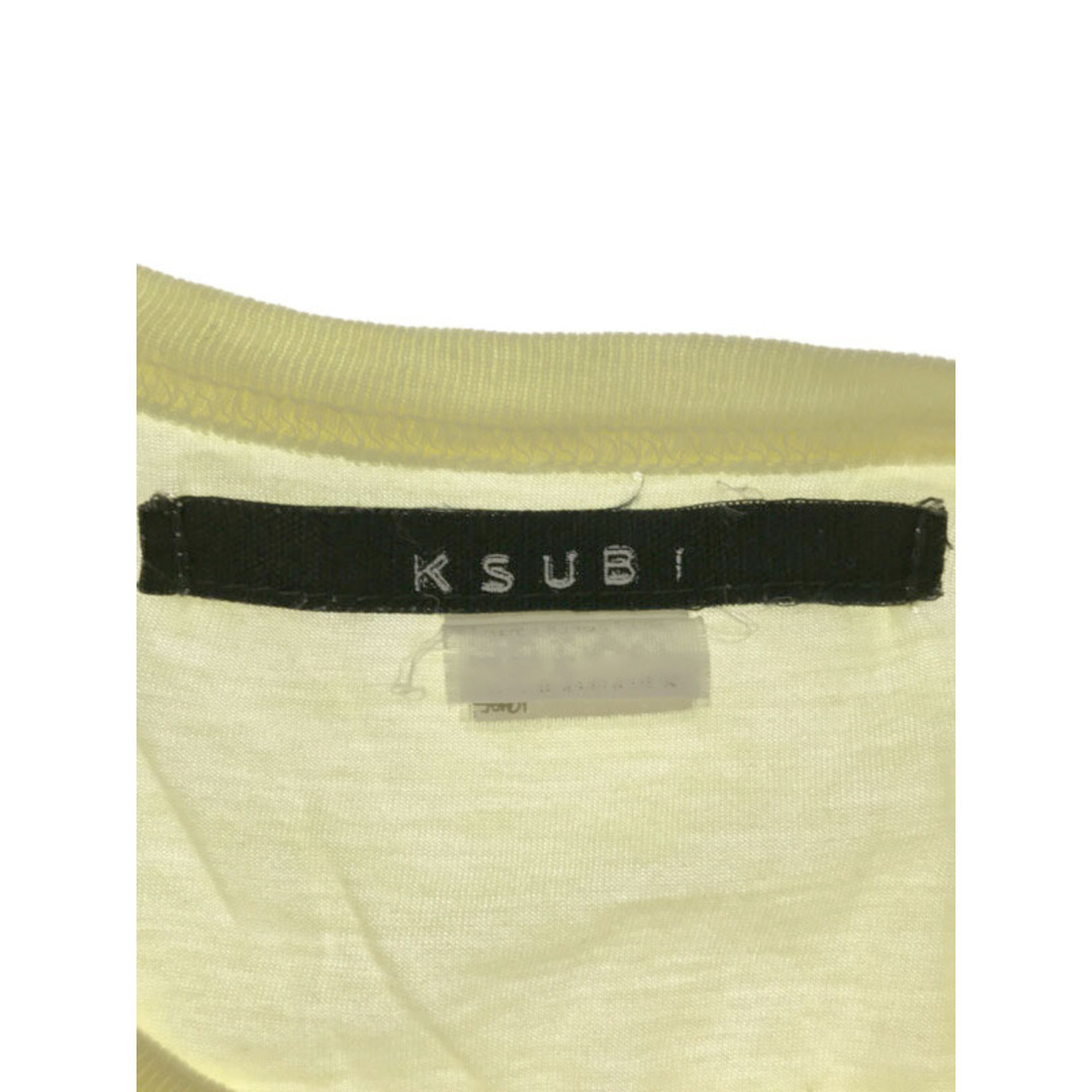 Ksubi スビ プリントTシャツ イエロー XS メンズのトップス(Tシャツ/カットソー(半袖/袖なし))の商品写真