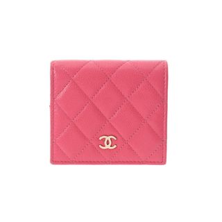 CHANEL - シャネル マトラッセ 二つ折り財布 ピンクの通販 by 銀蔵