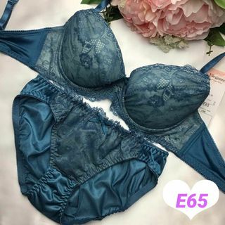 ブラジャー&ショーツセット E65 シンプル レース キュート セクシー 下着(ブラ&ショーツセット)