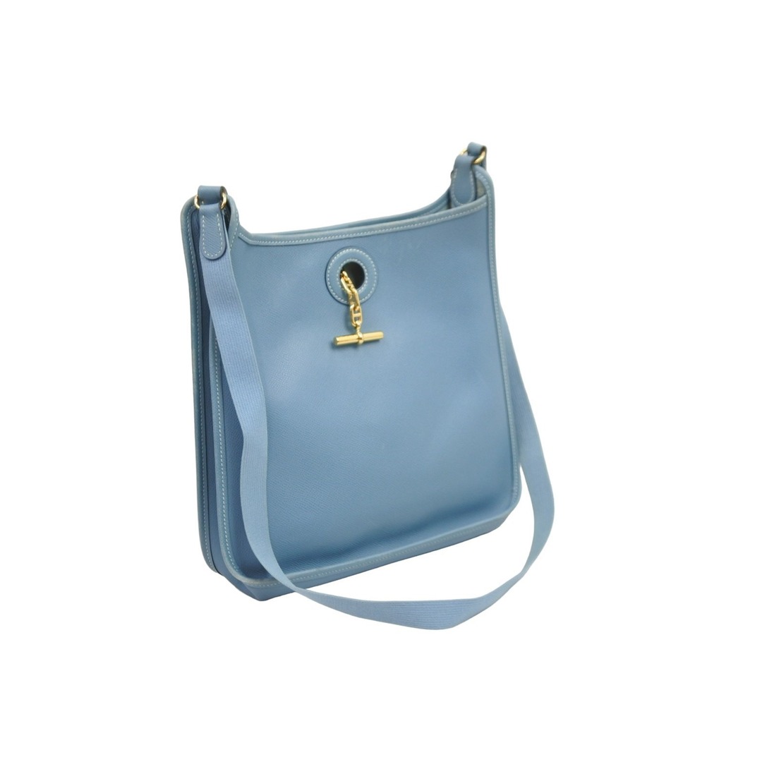 HERMES エルメス ショルダーバッグ ヴェスパ PM 041108CK □J刻印 クシュベル ブルージーン ゴールド金具 良品 52064
