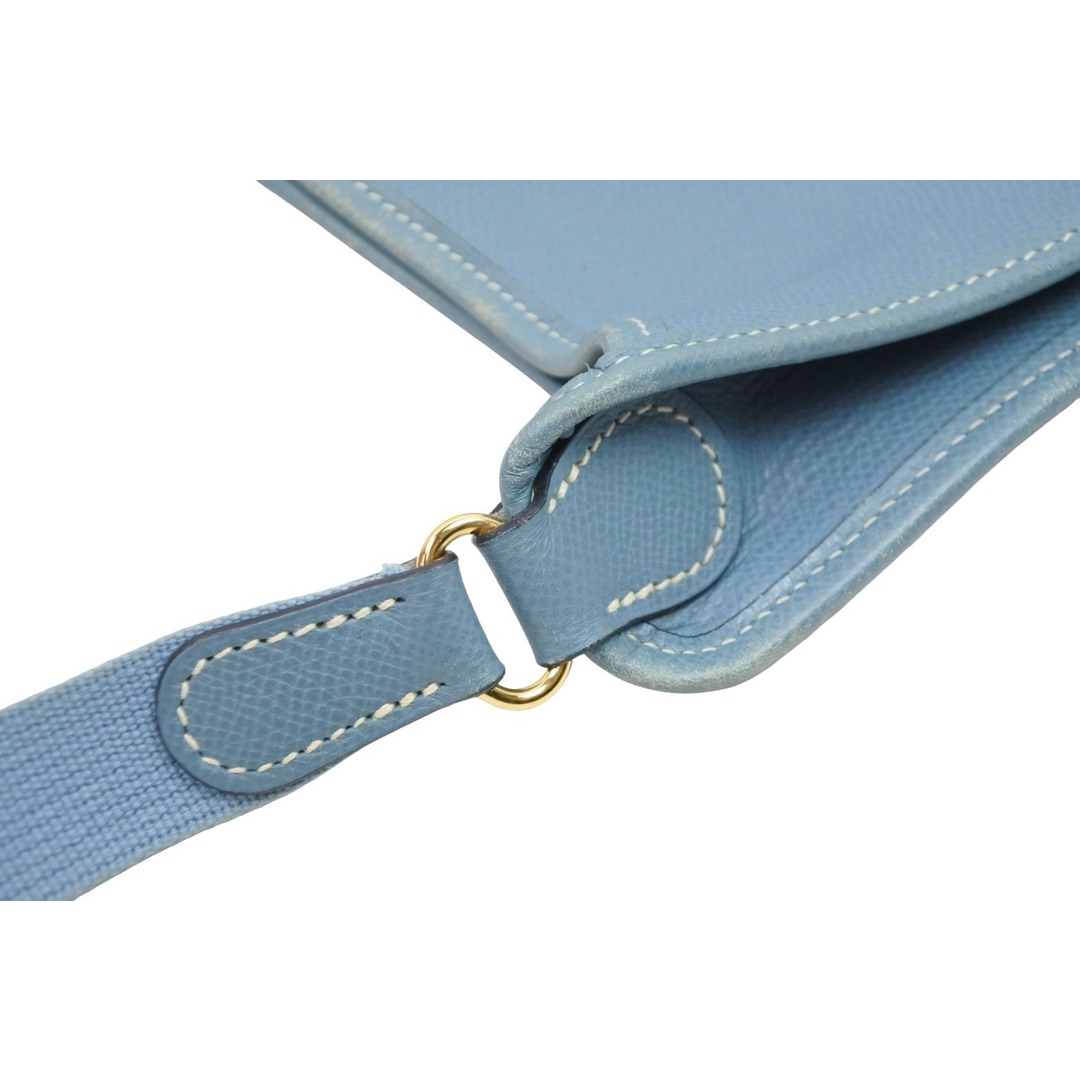 HERMES エルメス ショルダーバッグ ヴェスパ PM 041108CK □J刻印 クシュベル ブルージーン ゴールド金具 良品 52064