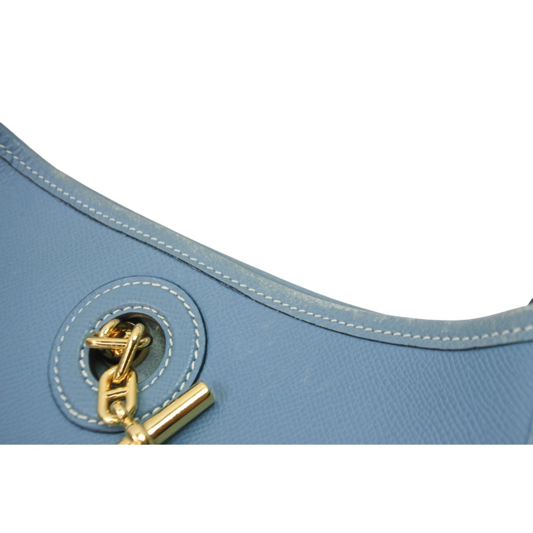 HERMES エルメス ショルダーバッグ ヴェスパ PM 041108CK □J刻印 クシュベル ブルージーン ゴールド金具 良品 52064