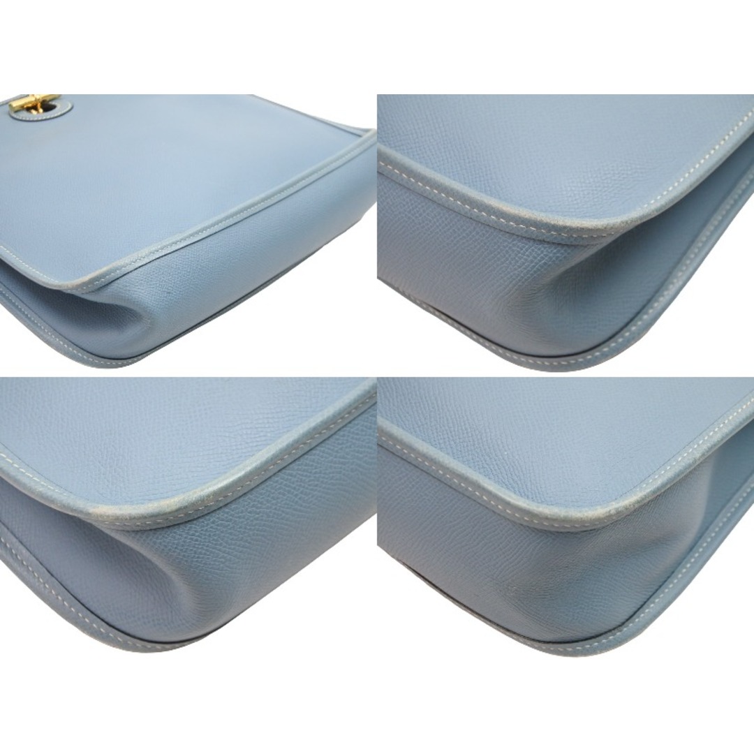 HERMES エルメス ショルダーバッグ ヴェスパ PM 041108CK □J刻印 クシュベル ブルージーン ゴールド金具 良品 52064