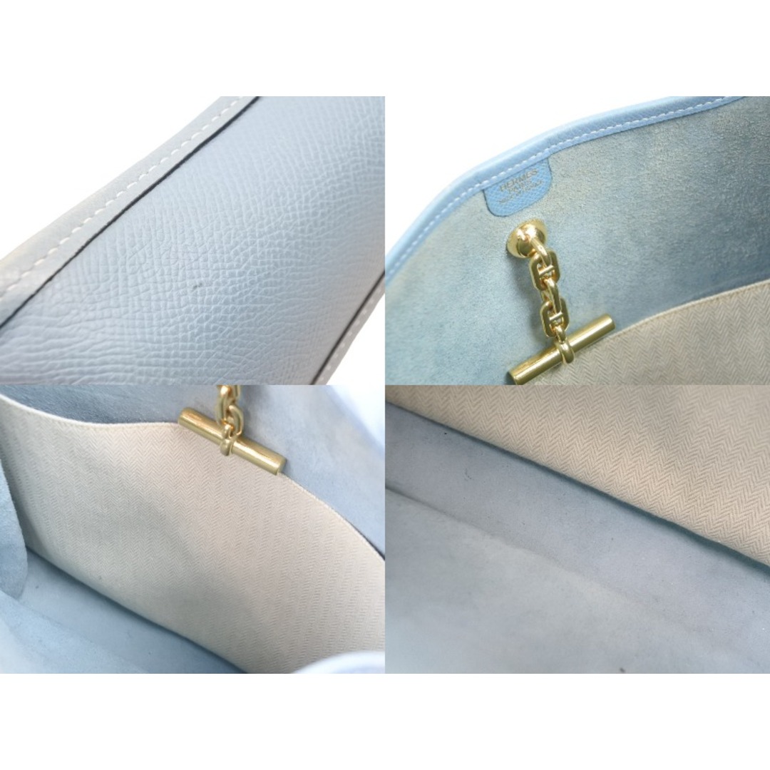 HERMES エルメス ショルダーバッグ ヴェスパ PM 041108CK □J刻印 クシュベル ブルージーン ゴールド金具 良品 52064