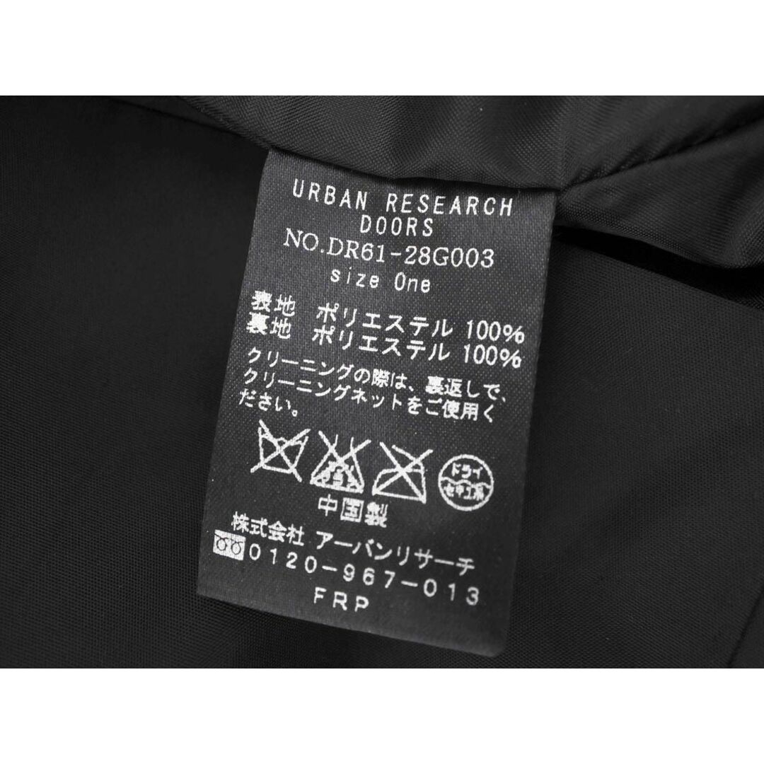 URBAN RESEARCH(アーバンリサーチ)のURBAN RESEARCH DOORS アーバンリサーチドアーズ フレンチスリーブ ドレープ Iライン ワンピース sizeONE/黒 ■◆ レディース レディースのワンピース(ミニワンピース)の商品写真