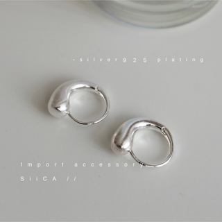 ロク(6 (ROKU))のNo.P2303⌇drop pierce ❪silver❫ ⌇S925(ピアス)